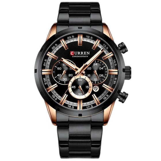 Imagem de Relógio Masculino Curren 8355 Pulseira Aço Inox A Prova