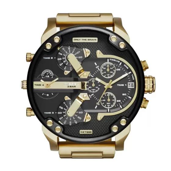 Relógio Masculino Diesel Mr Daddy Dourado - DZ7333B1 P1KX Menor preço em Relógio Masculino Diesel Mr Daddy Dourado - DZ7333B1 P1KX