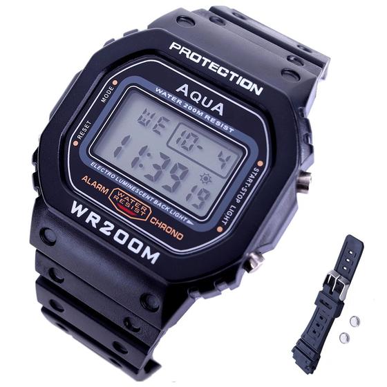 Imagem de Relógio Masculino Digital Aqua GP-519 WR200M G Sport  a Prova Dágua com Pulseira