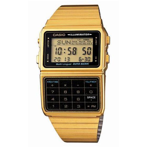 Imagem de Relógio Masculino Digital Casio DBC611G1DF - Dourado