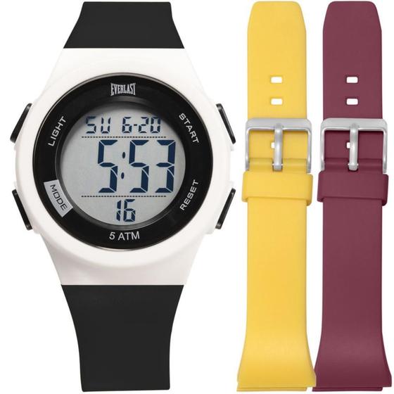 Imagem de Relógio Masculino Digital Everlast Kit Com 2 Pulseiras E737