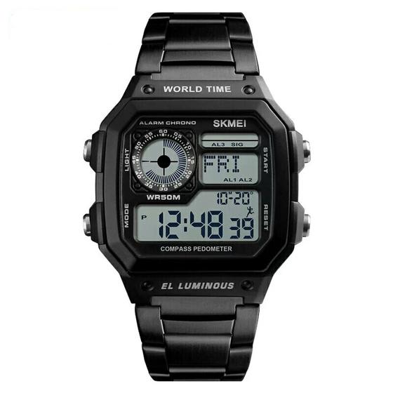 Relogio Masculino digital SKmei casual calendario completo alarme CR2025 Relogio Masculino Magazine Luiza
