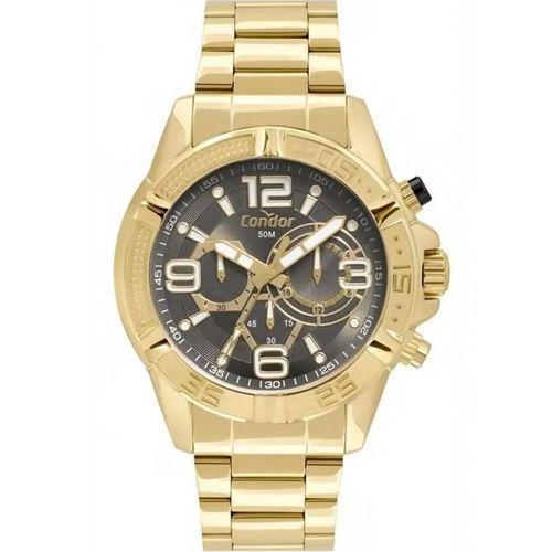 Imagem de Relógio Masculino Dourado Condor  Multifuncional COVD34AA/4C