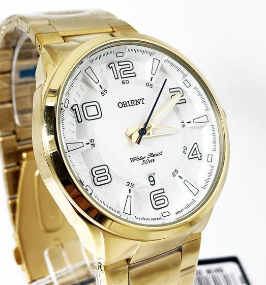 Imagem de Relógio Masculino Dourado Quartz Orient Mgss1177 S2Kx