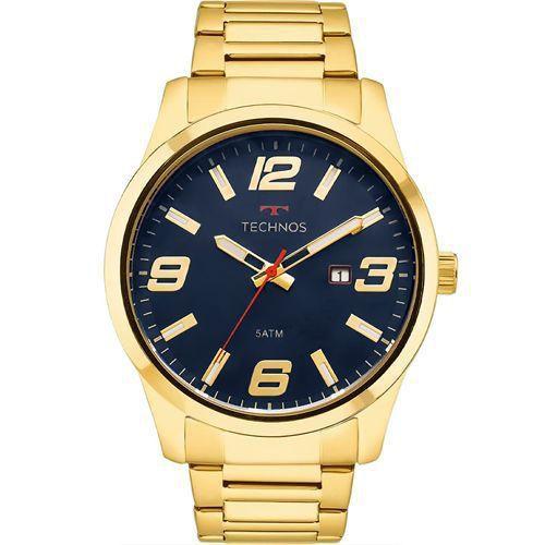 Imagem de Relógio masculino dourado technos original 2115mpis/4c