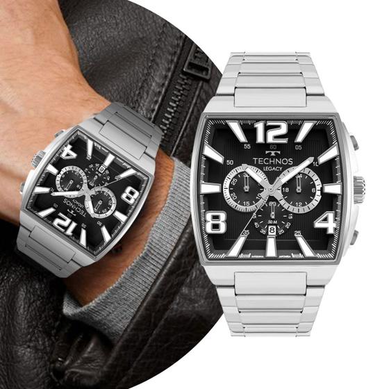 Imagem de Relógio Masculino em Aço Inoxidável Social Luxo Technos