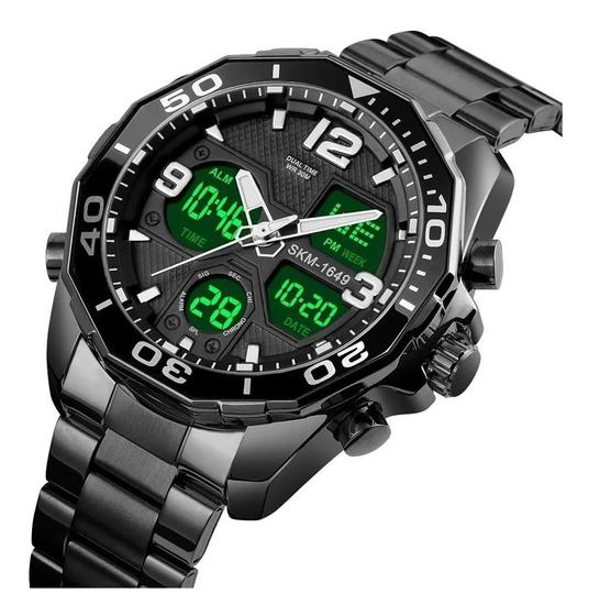 Relógio Masculino Esportivo Skmei 1649 Analógico Digital Led - Relógio ...
