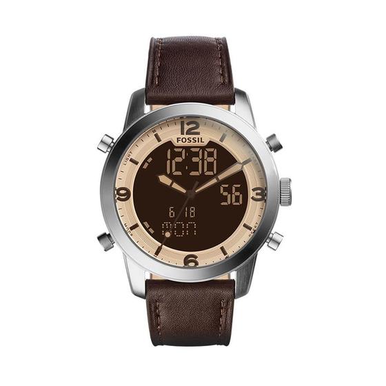 Imagem de Relógio Masculino Fossil Analógico e Digital Pulseira de Couro Fs5173/0xn