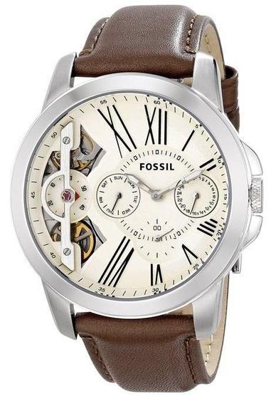 Imagem de Relógio Masculino Fossil Automático ME1144/0BI 43mm Couro Marrom