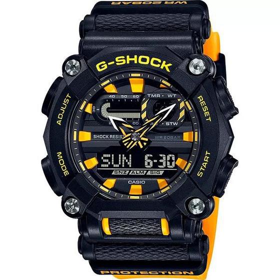 Imagem de Relógio Masculino G-Shock Anadigi Amarelo GA-900A-1A9DR