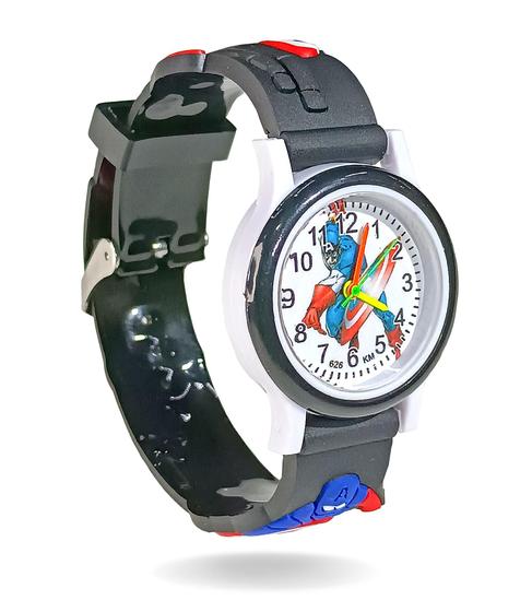 Imagem de Relógio masculino infantil de ponteiro pulseira 3d macia