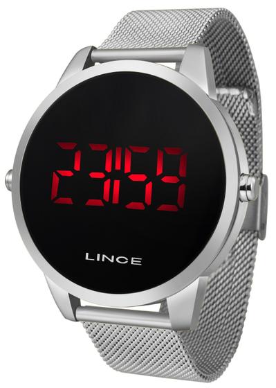 Imagem de Relógio Masculino Lince Digital Mdm4586L Pxsx Aço Prata