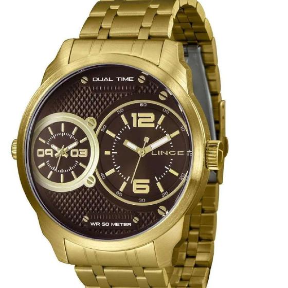 Imagem de Relógio Masculino Lince Dourado MRGH162L N2KX