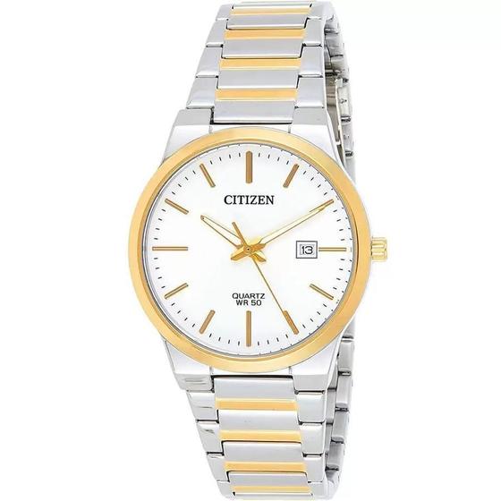 Imagem de Relógio Masculino Luxo Citizen Tz20831S Prata E Dourado