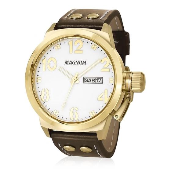 Imagem de Relógio Masculino Magnum Marrom MA32783B Original