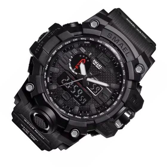 Imagem de Relogio Masculino Militar Blackops Sport Preto Smael 1545