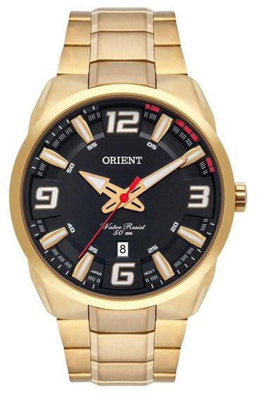 Imagem de Relogio Masculino Orient Dourado Folheado Ouro MGSS1178-P2KX