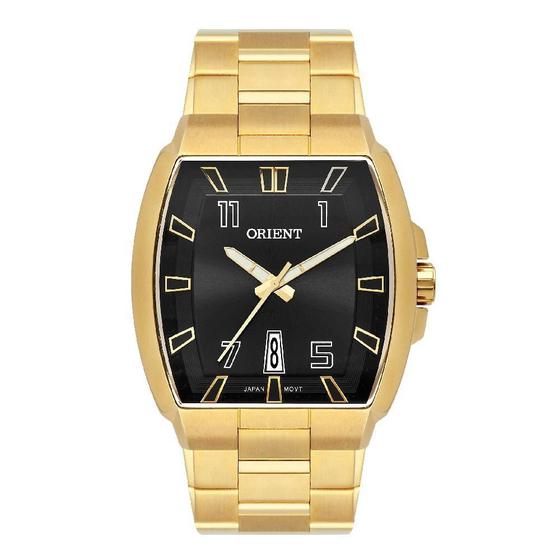 Imagem de Relógio Masculino Orient Dourado Ggss1018 P2Kx Retangular