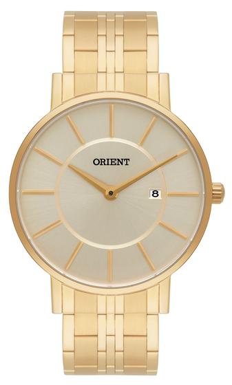 Imagem de Relogio Masculino Orient Dourado Slim Fundo Dourado Data