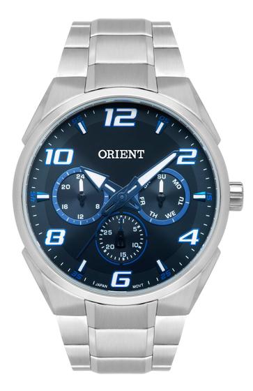 Imagem de Relógio Masculino Orient Mbssm084 P2Sx Prata Aço Azul