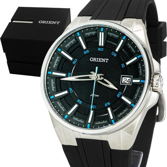 Relógio Masculino Orient Prata Silicone Original Prova D'água Garantia 1 ano Menor preço em Relógio Masculino Orient Prata Silicone Original Prova D'água Garantia 1 ano