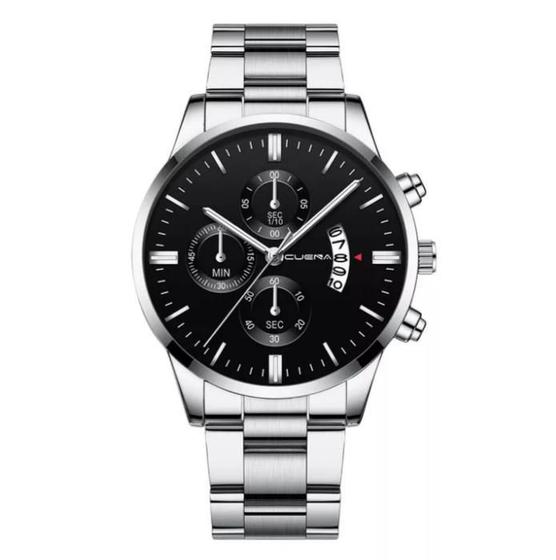 Relógio Masculino Prata Aço Inox Black Motion Quartz Silver é boa?