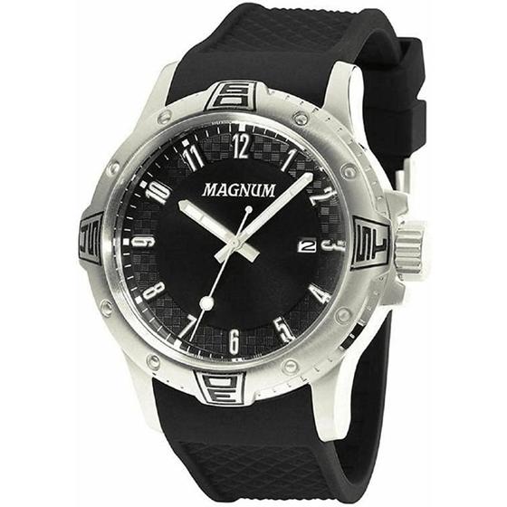 Imagem de Relógio Masculino Prata Magnum Analógico Ma34414t 