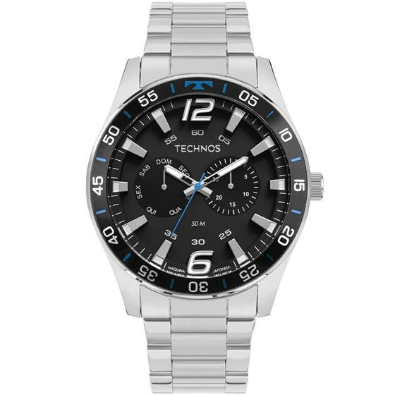 Imagem de Relógio Masculino Racer Technos Prata  6P25BW/1P