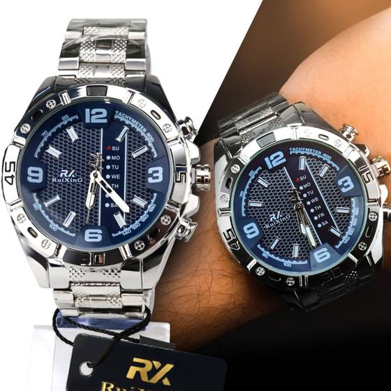 Relógio Masculino RuiKing Pulseira de Aço Prova DÁgua - DHP - Relógio ...