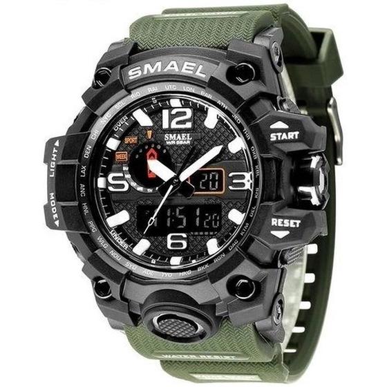 Imagem de Relógio masculino smael mod 1545 estilo militar sport 799