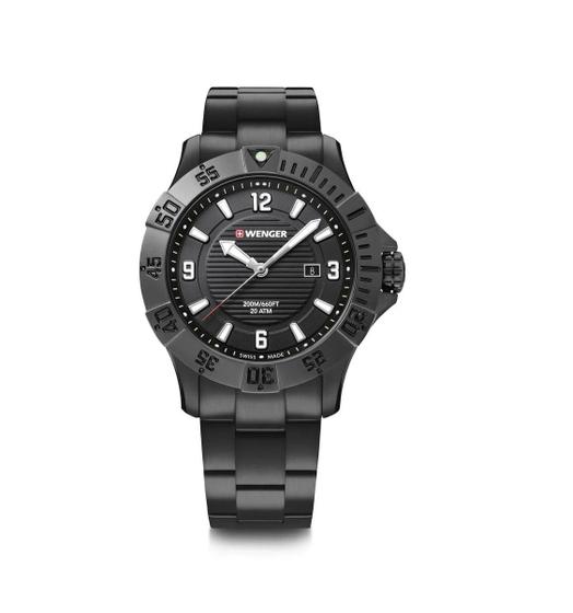 Imagem de Relógio Masculino Suíço Wenger linha Seaforce aço inox Black 01.0641.135