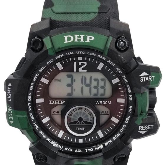 Relógio Masculino Tático Militar Digital À Prova D'água DHP Menor preço em Relógio Masculino Tático Militar Digital À Prova D'água DHP