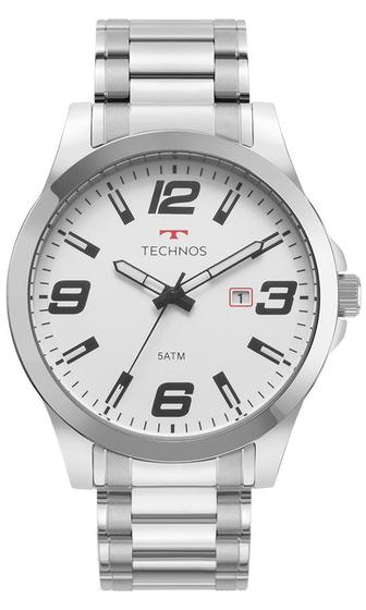 Imagem de Relógio Masculino Technos Esportivo Em Aço Prata Linha Racer Performance Elegante Moderno Caixa Média - 2115MOLS/1B