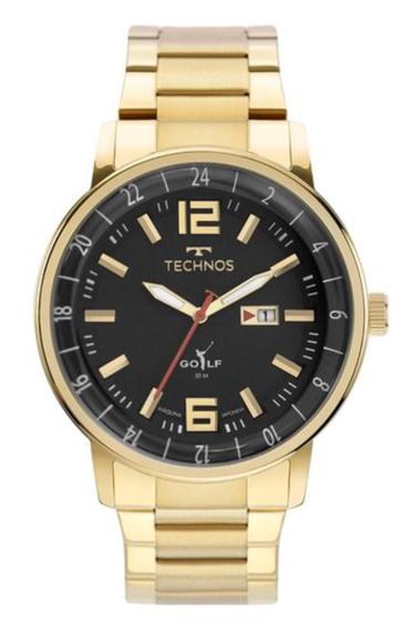 Imagem de Relógio Masculino Technos Golf Dourado 2115Mwd/1P