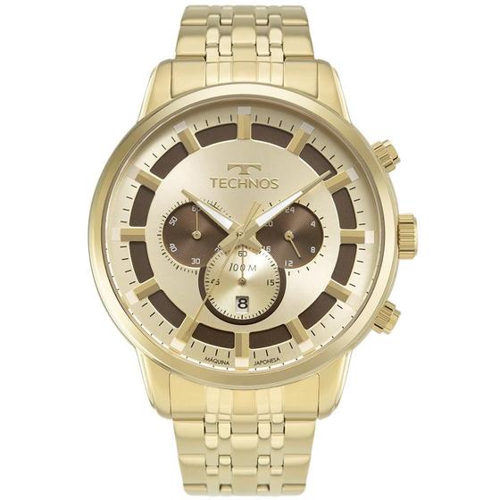 Imagem de Relógio Masculino Technos Grandtech Dourado Os2Abr/1D