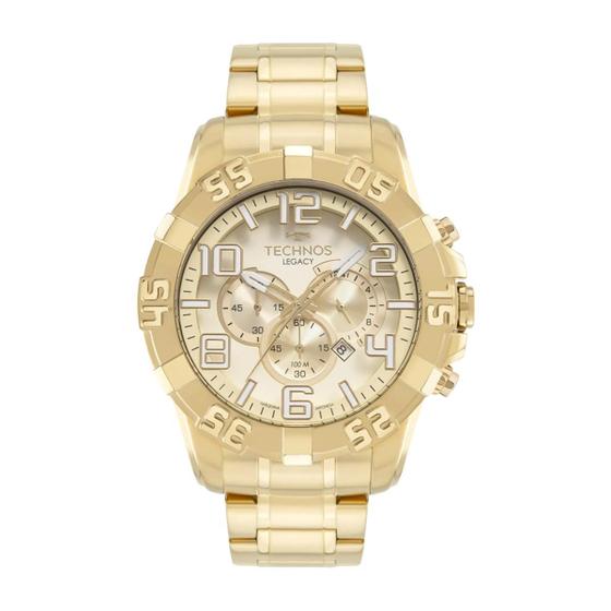 Imagem de Relógio Masculino Technos Legacy Dourado À Prova D'água 100M OS20IKS/4X