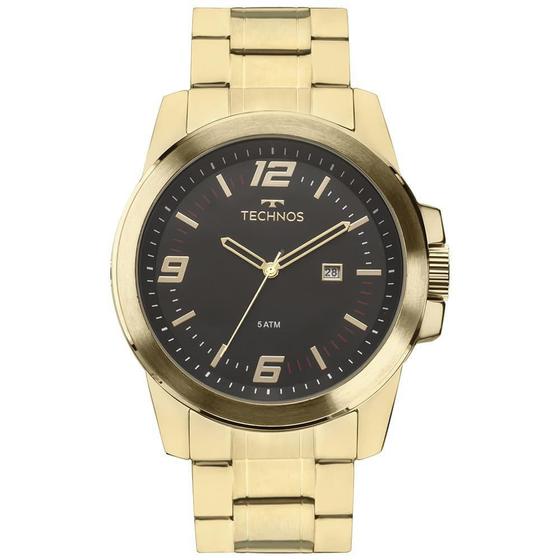 Imagem de Relógio Masculino Technos Racer Dourado 2115MNZS - 5 ATM