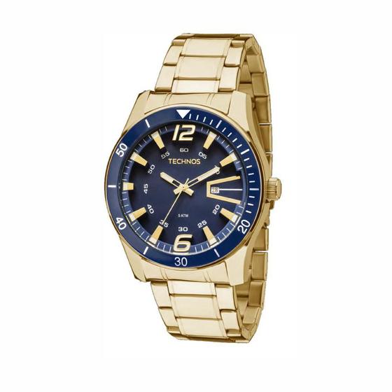 Relógio Masculino Technos Sport Racer Dourado 2115Lajs/4A Menor preço em Relógio Masculino Technos Sport Racer Dourado 2115Lajs/4A