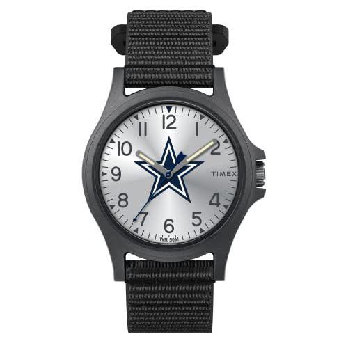 Imagem de Relógio masculino Timex NFL Pride 40 mm - Dallas Cowboys com pulseira preta FastWrap