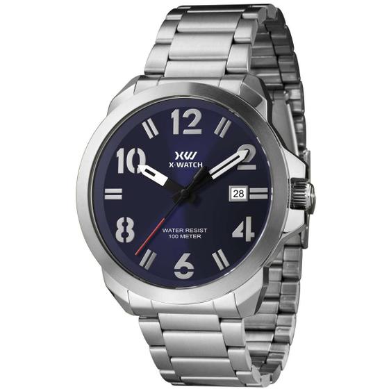 Imagem de Relógio Masculino X-Watch Analógico Prateado XMSS1055 D2SX