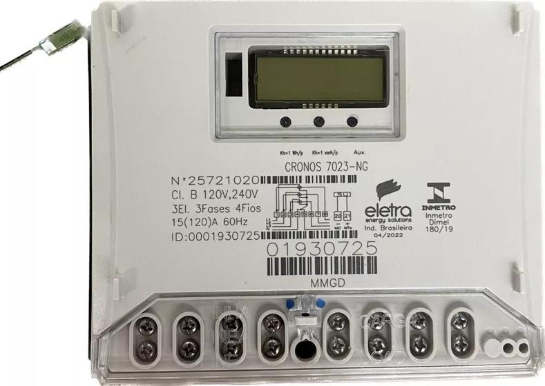 Imagem de Relógio Medidor Energia Luz Consumo Trifásico Enel Cemig 