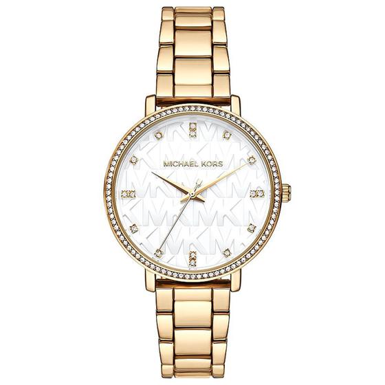 Imagem de Relógio MICHAEL KORS feminino dourado branco MK4666/1DN