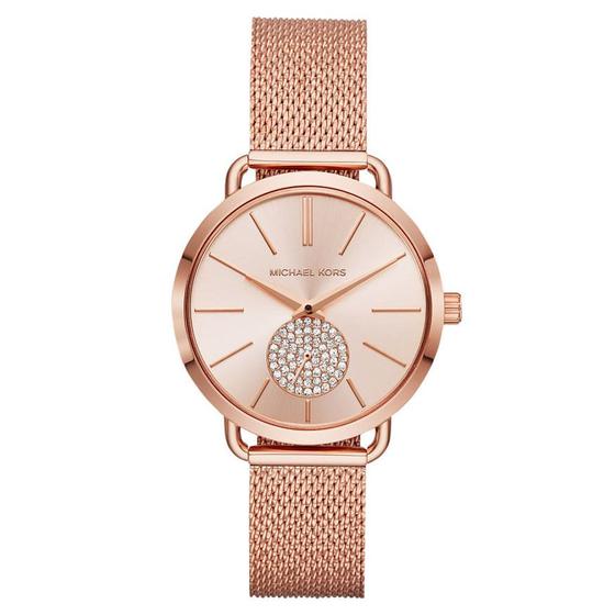 Imagem de Relógio MICHAEL KORS feminino rose strass MK3845/1JN