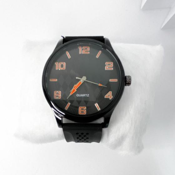 Imagem de Relógio moderno modelo losango masculino pulseira silicone elegante