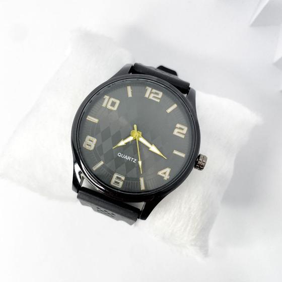 Imagem de Relógio moderno modelo losango masculino pulseira silicone