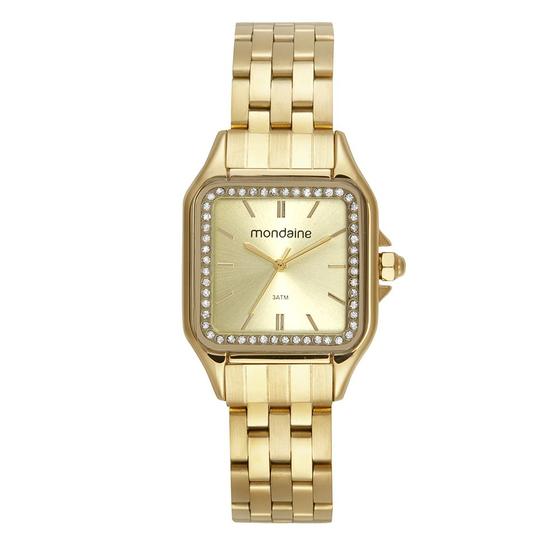 Imagem de Relógio Mondaine Feminino Cristais Dourado Ref  32753LPMVDE1