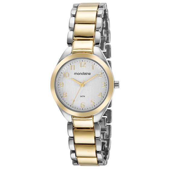 Relógio MONDAINE feminino misto dourado prata 32459LPMVBM2 - Relógio ...