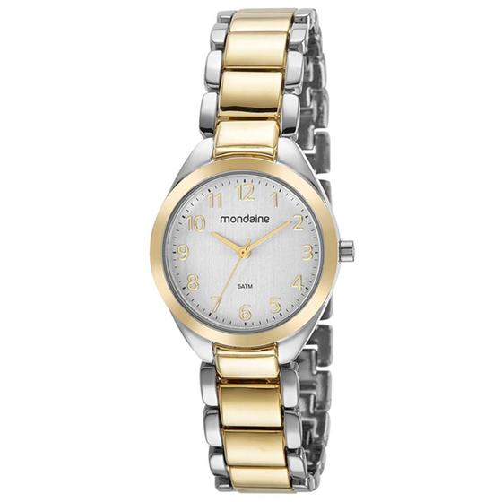 Imagem de Relógio MONDAINE feminino misto dourado prata 32459LPMVBM2