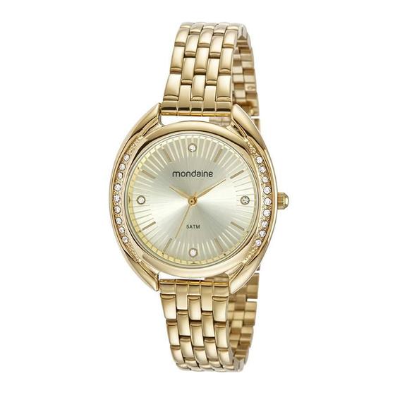 Imagem de Relogio Mondaine Feminino Ref: 32455Lpmvde1 Casual Dourado