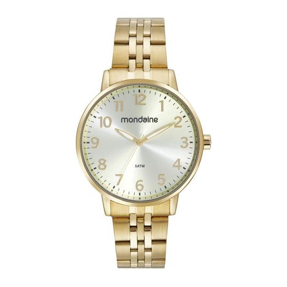 Imagem de Relogio Mondaine Feminino Ref: 32662lpmvde1 Casual Dourado